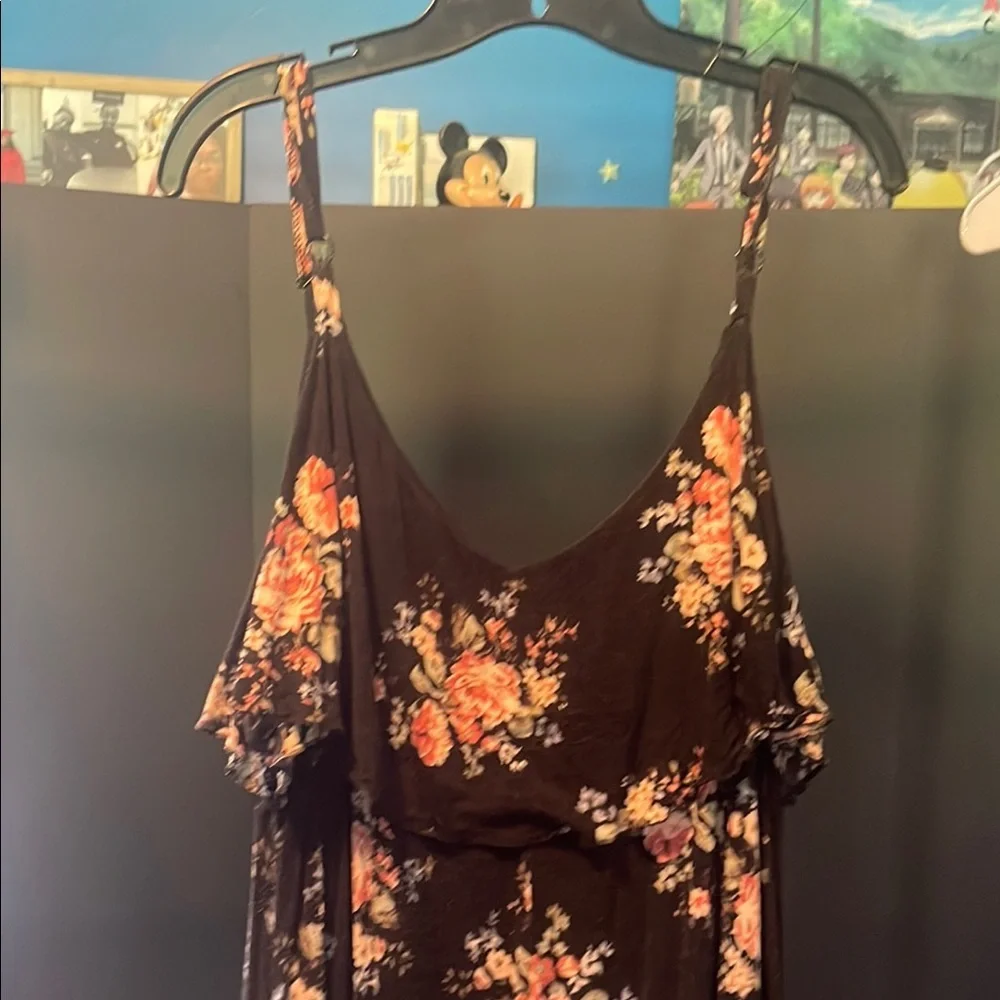 Torrid size 4 Floral Black Dress - Picture 8 of 8